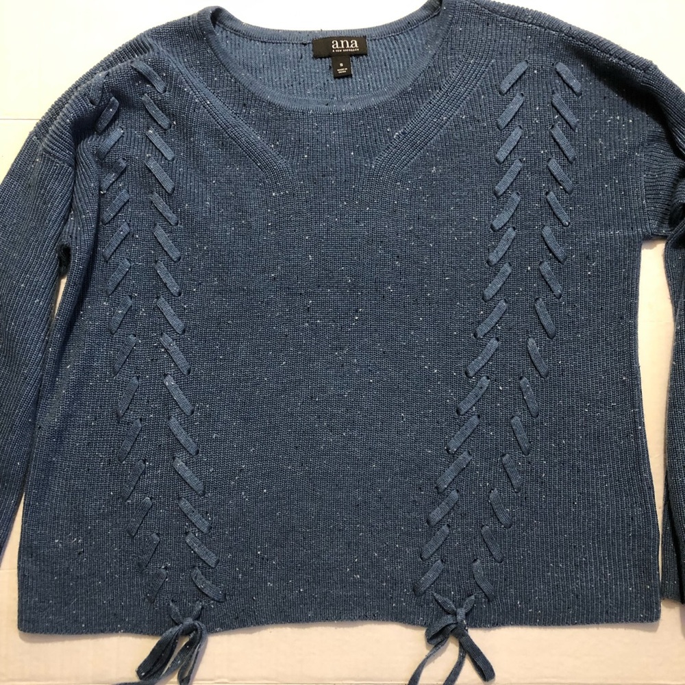 A.N.A  blue sweater top size medium